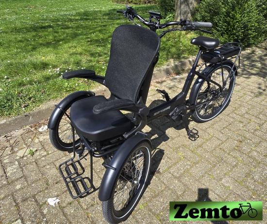 Preview: Elektro Dreirad Zemto-Mover T5, kleine Rikscha, mit Lastenrad Umbau Möglichkeit